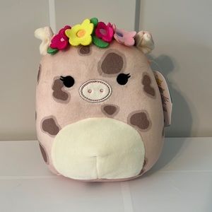 Squishmallows 7.5" Aquataine the Pig with Flower Crown